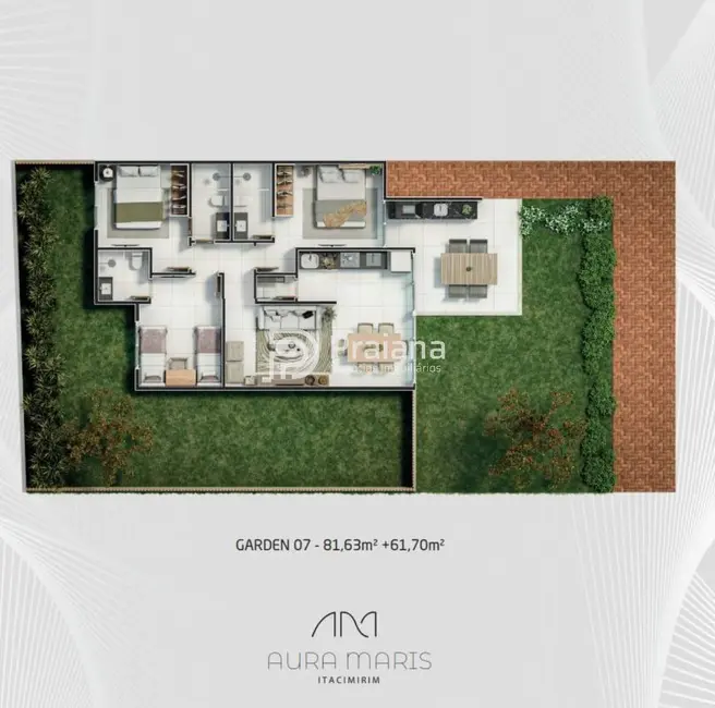 Foto 9 de Apartamento com 3 quartos à venda, 101m2 em Camacari - BA