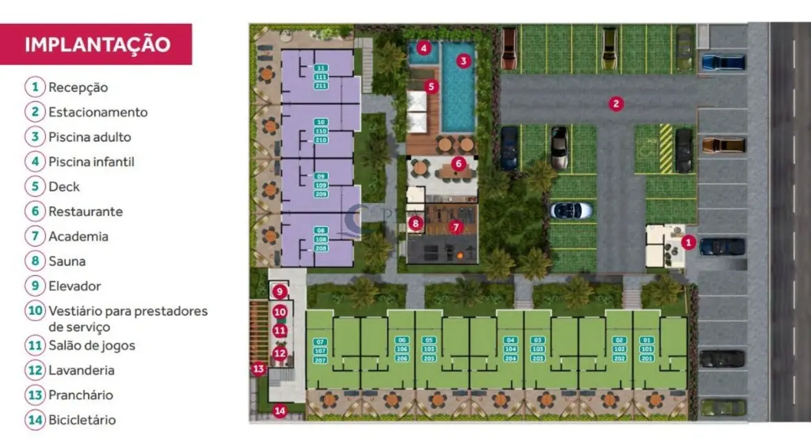 Foto 5 de Apartamento com 1 quarto à venda, 41m2 em Camacari - BA