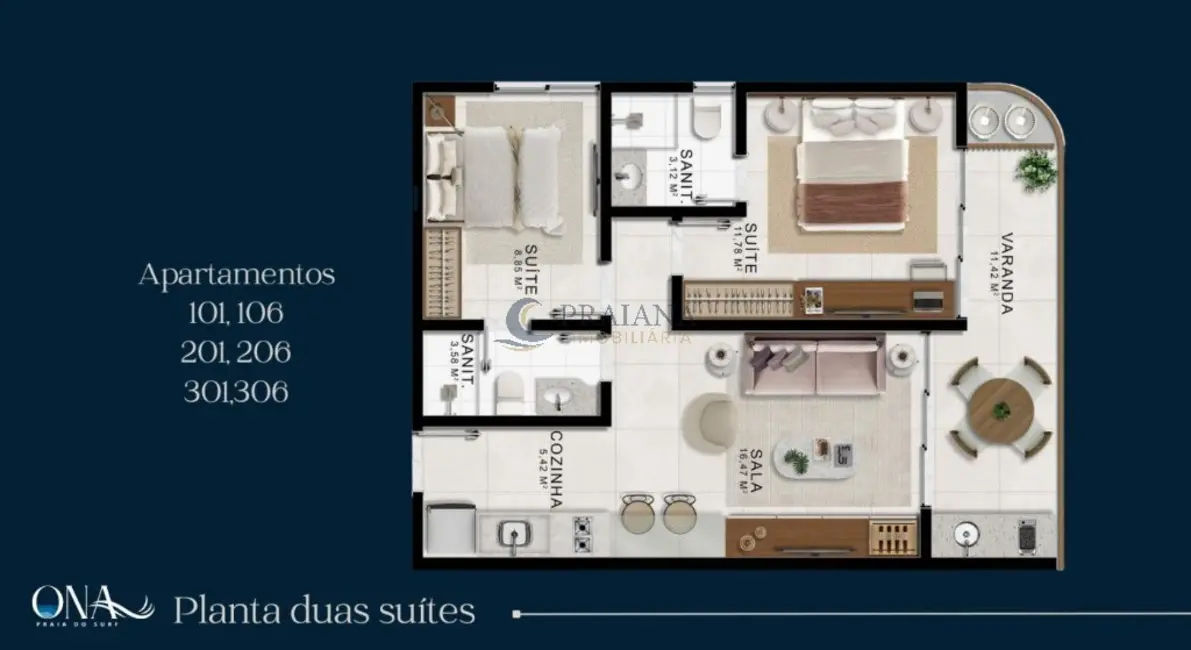 Foto 8 de Apartamento com 1 quarto à venda, 32m2 em Camacari - BA