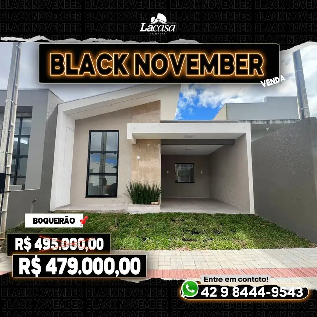 Foto 1 de Casa com 3 quartos à venda, 92m2 em Boqueirão, Guarapuava - PR