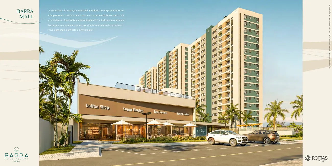 Foto 1 de Apartamento com 2 quartos à venda, 53m2 em Itapoa - SC