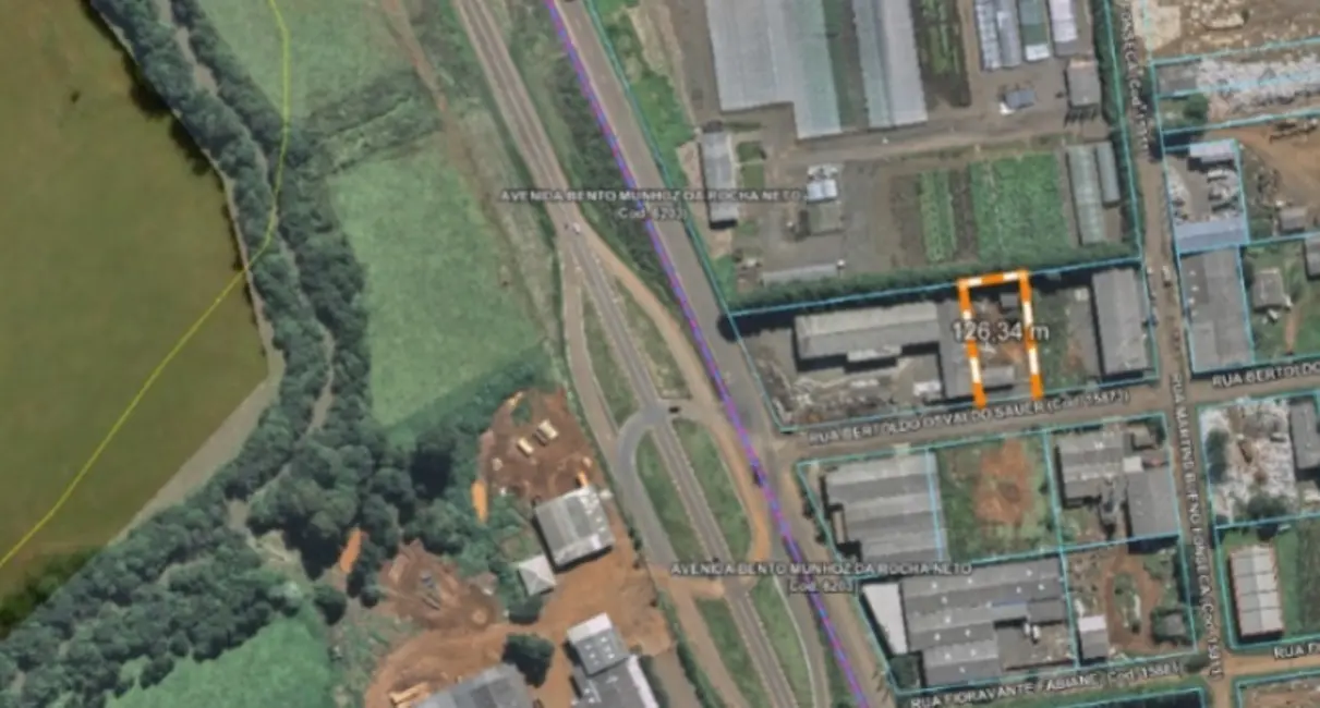 Foto 3 de Terreno / Lote à venda, 1300m2 em Industrial, Guarapuava - PR