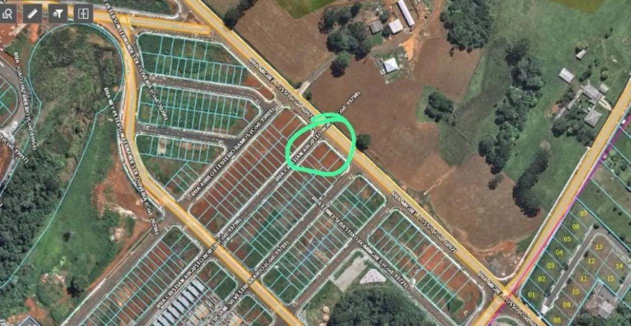 Foto 6 de Terreno / Lote à venda, 265m2 em Industrial, Guarapuava - PR