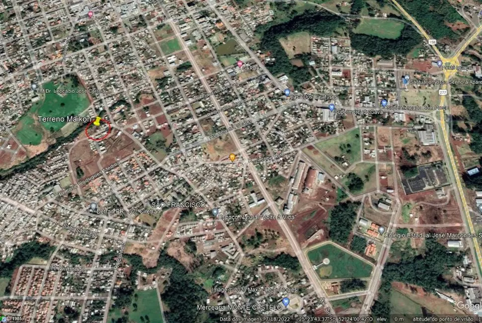 Foto 2 de Terreno / Lote à venda, 300m2 em Centro, Laranjeiras Do Sul - PR