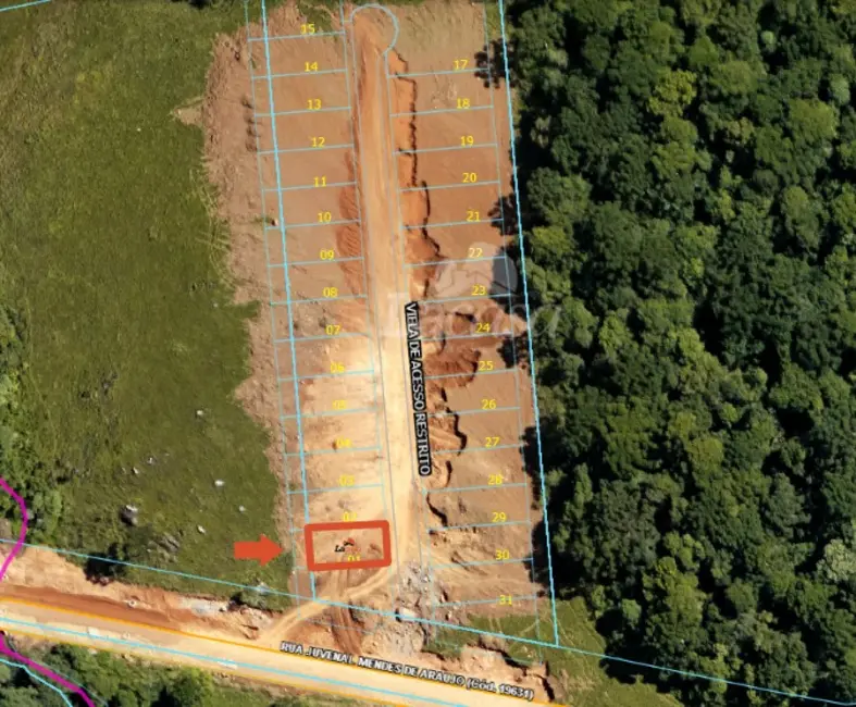 Foto 6 de Terreno / Lote à venda, 531m2 em Morro Alto, Guarapuava - PR