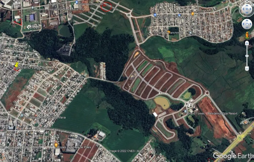 Foto 8 de Terreno / Lote à venda, 531m2 em Morro Alto, Guarapuava - PR