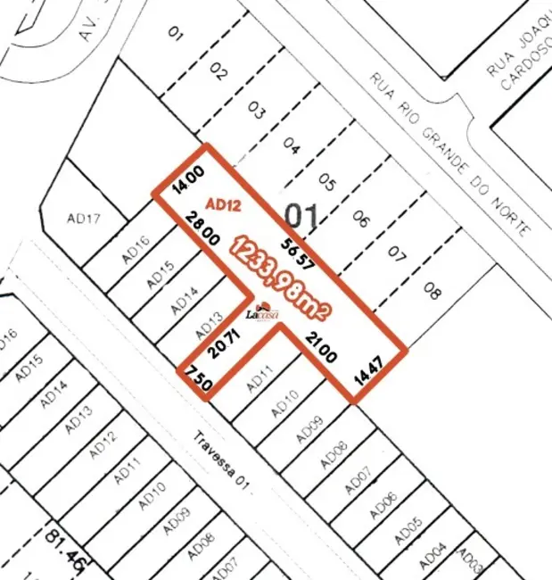 Foto 1 de Terreno / Lote à venda, 961m2 em Dos Estados, Guarapuava - PR