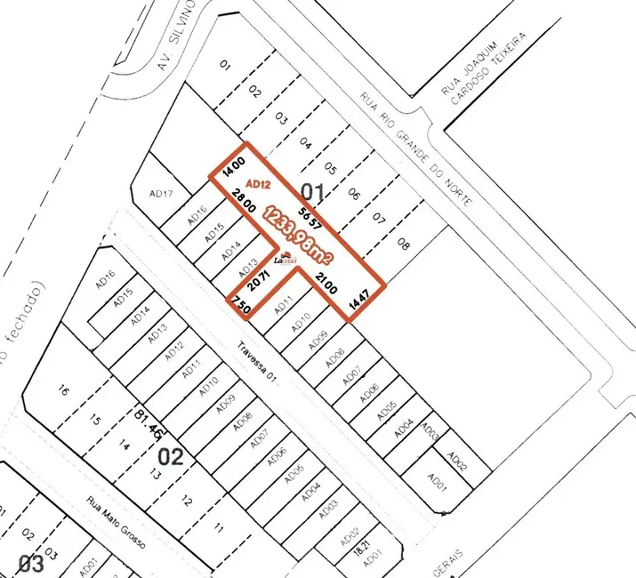 Foto 2 de Terreno / Lote à venda, 961m2 em Dos Estados, Guarapuava - PR