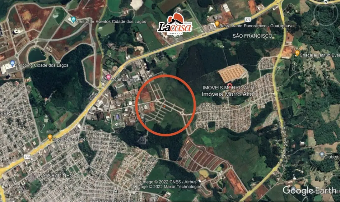 Foto 4 de Terreno / Lote à venda, 225m2 em Morro Alto, Guarapuava - PR