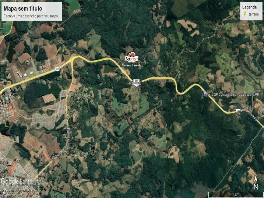 Foto 3 de Terreno / Lote à venda, 20450m2 em Guarapuava - PR