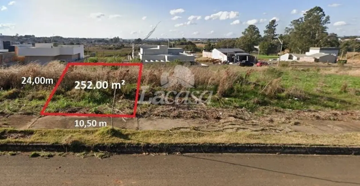 Foto 1 de Terreno / Lote à venda, 252m2 em Alto Cascavel, Guarapuava - PR