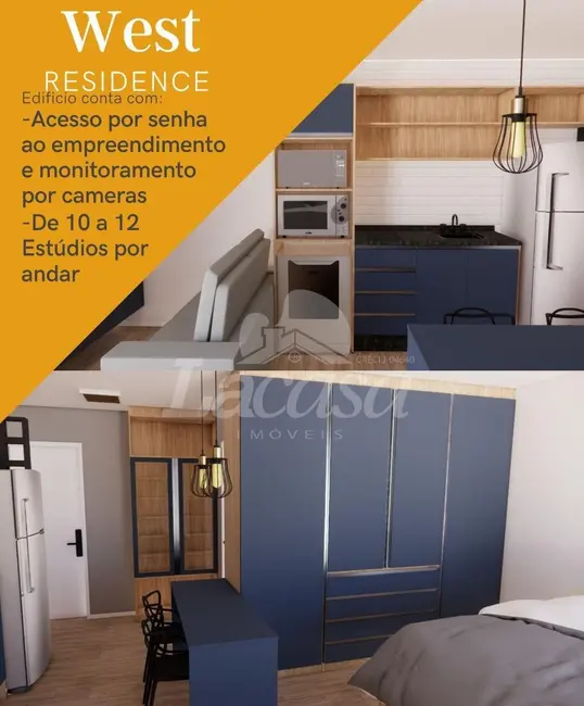 Foto 9 de Apartamento com 1 quarto à venda, 31m2 em Santa Cruz, Guarapuava - PR