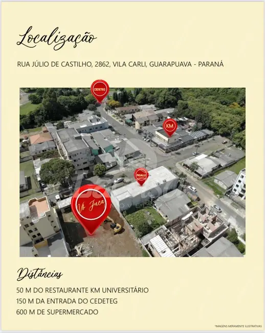 Foto 6 de Apartamento com 1 quarto à venda, 34m2 em Vila Carli, Guarapuava - PR