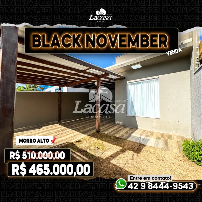 Foto 1 de Casa com 2 quartos à venda, 85m2 em Morro Alto, Guarapuava - PR