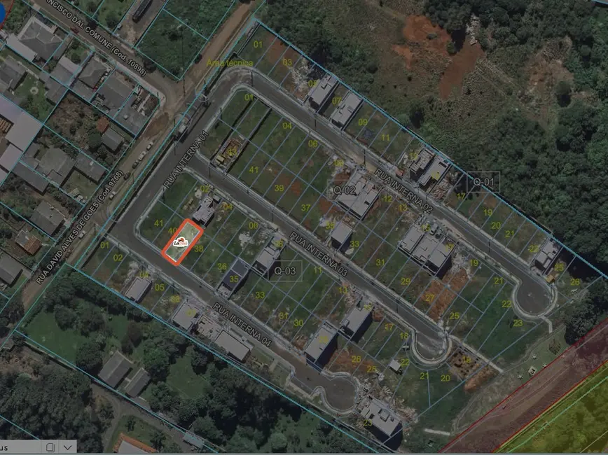 Foto 1 de Terreno / Lote à venda, 126m2 em Boqueirão, Guarapuava - PR