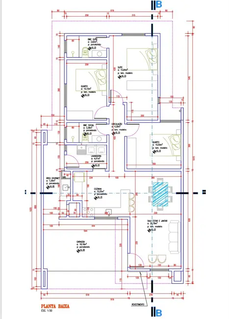 Foto 2 de Casa com 3 quartos à venda, 122m2 em Bonsucesso, Guarapuava - PR