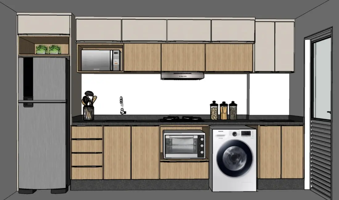 Foto 5 de Apartamento com 2 quartos para alugar, 45m2 em Batel, Guarapuava - PR