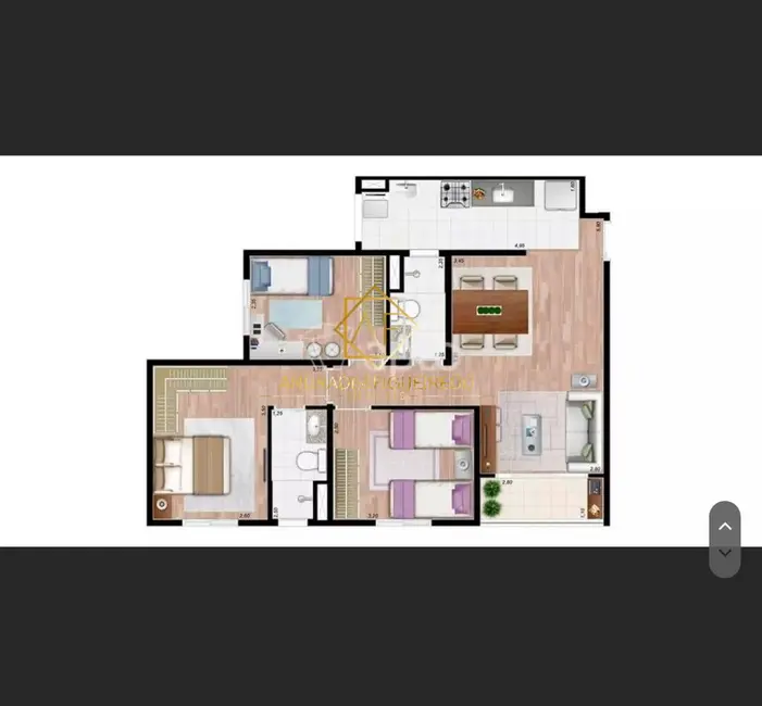 Apartamento com 3 quartos à venda, 70m2 em Morumbi, Paulinia - SP - imagem 8 Foto 8 de Apartamento com 3 quartos à venda, 70m2 em Morumbi, Paulinia - SP