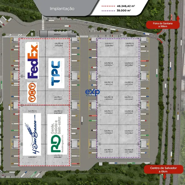 Foto 4 de Armazém / Galpão para alugar, 1700m2 em Pirajá, Salvador - BA
