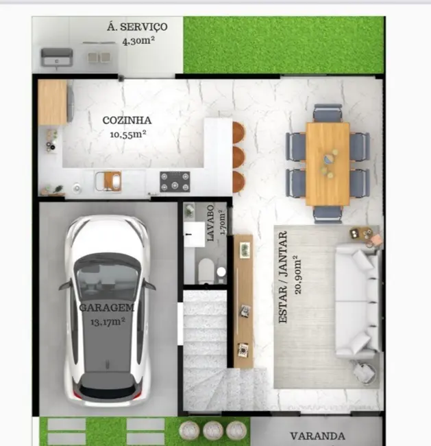 Casa com 3 quartos à venda, 115m2 em Vila Praiana, Lauro De Freitas - BA - imagem 5 Foto 5 de Casa com 3 quartos à venda, 115m2 em Vila Praiana, Lauro De Freitas - BA