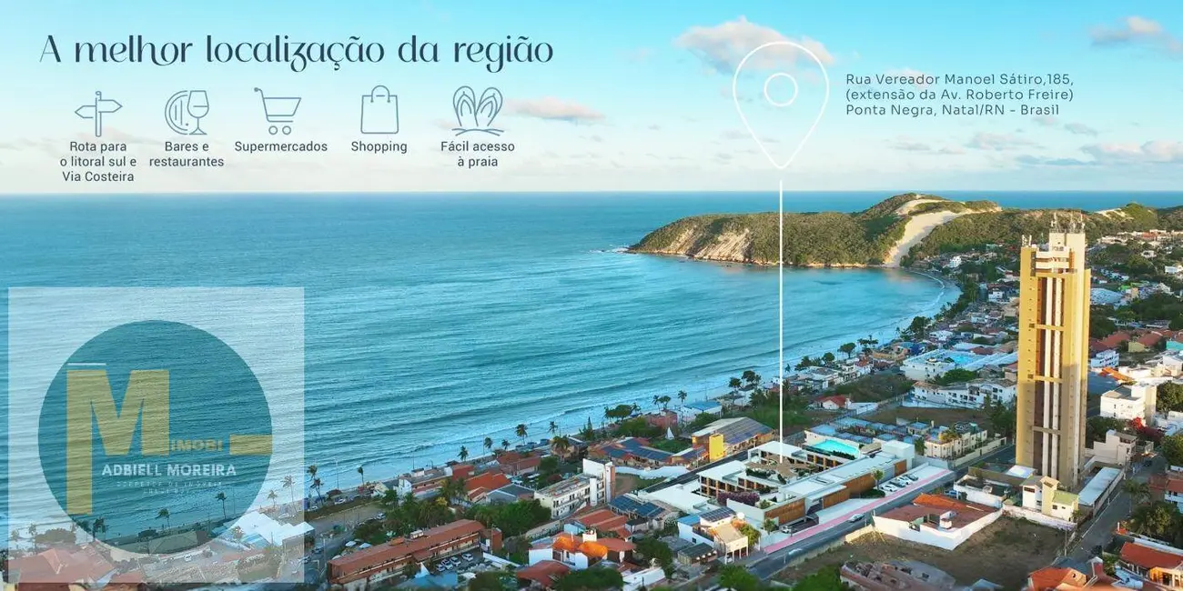 Apartamento com 2 quartos à venda, 41m2 em Ponta Negra, Natal - RN - imagem 6 Foto 6 de Apartamento com 2 quartos à venda, 41m2 em Ponta Negra, Natal - RN