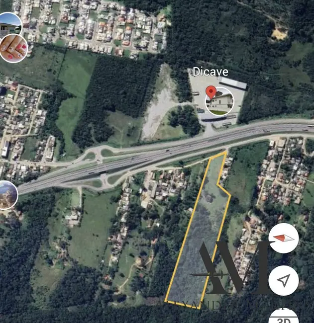 Foto 1 de Terreno / Lote à venda, 20000m2 em Praia de Fora, Palhoca - SC