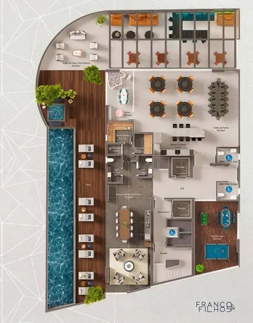 Apartamento com 3 quartos à venda, 125m2 em Porto Belo - SC - imagem 6 Foto 6 de Apartamento com 3 quartos à venda, 125m2 em Porto Belo - SC