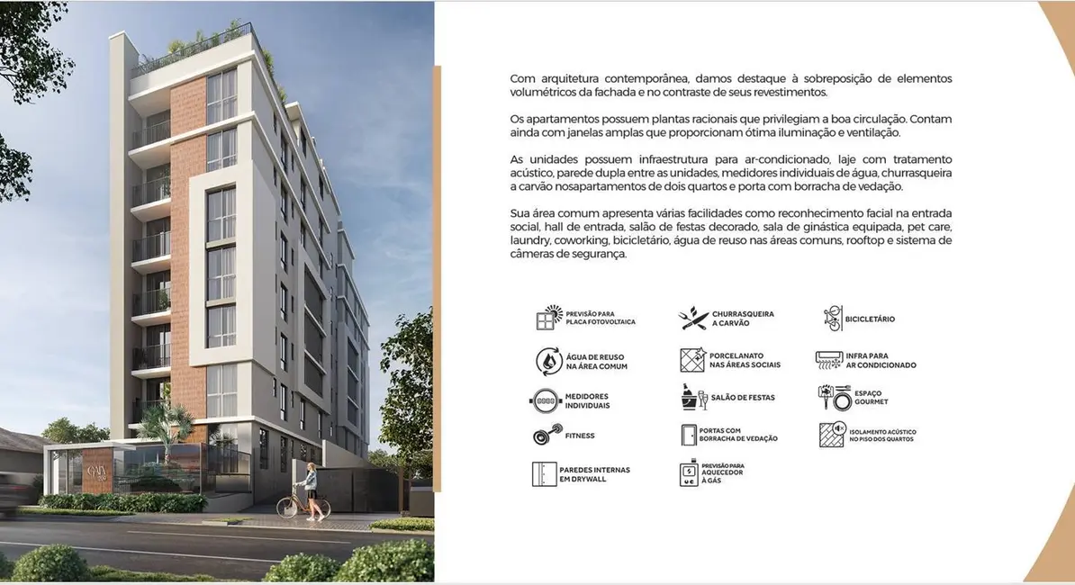 Foto 4 de Apartamento com 2 quartos à venda, 55m2 em Vila Izabel, Curitiba - PR