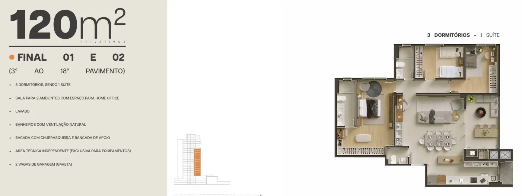 Foto 40 de Apartamento à venda, 78m2 em Água Verde, Curitiba - PR