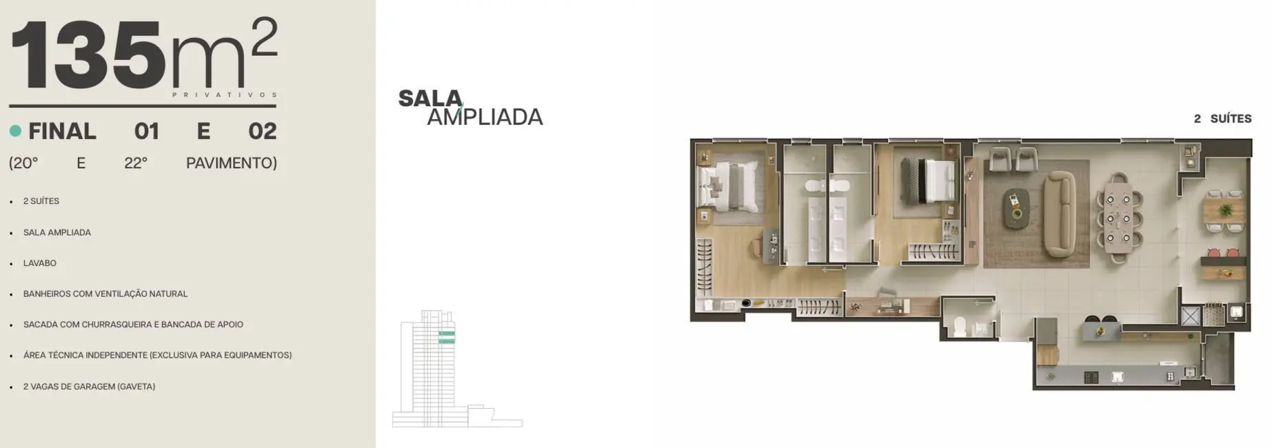 Foto 50 de Apartamento à venda, 78m2 em Água Verde, Curitiba - PR