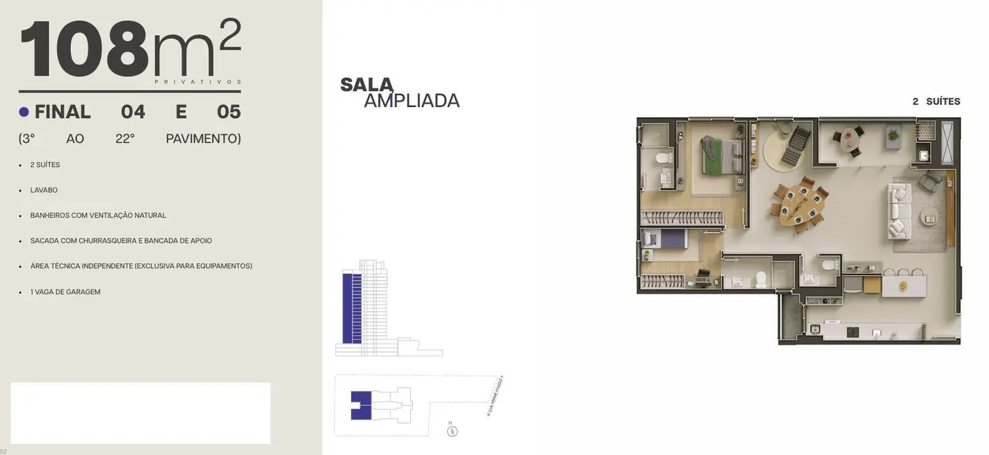 Foto 47 de Apartamento à venda, 78m2 em Água Verde, Curitiba - PR