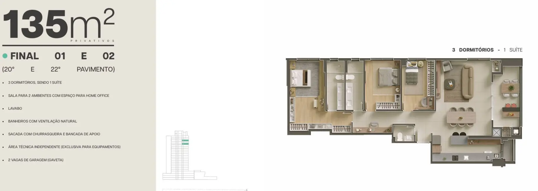 Foto 42 de Apartamento à venda, 78m2 em Água Verde, Curitiba - PR