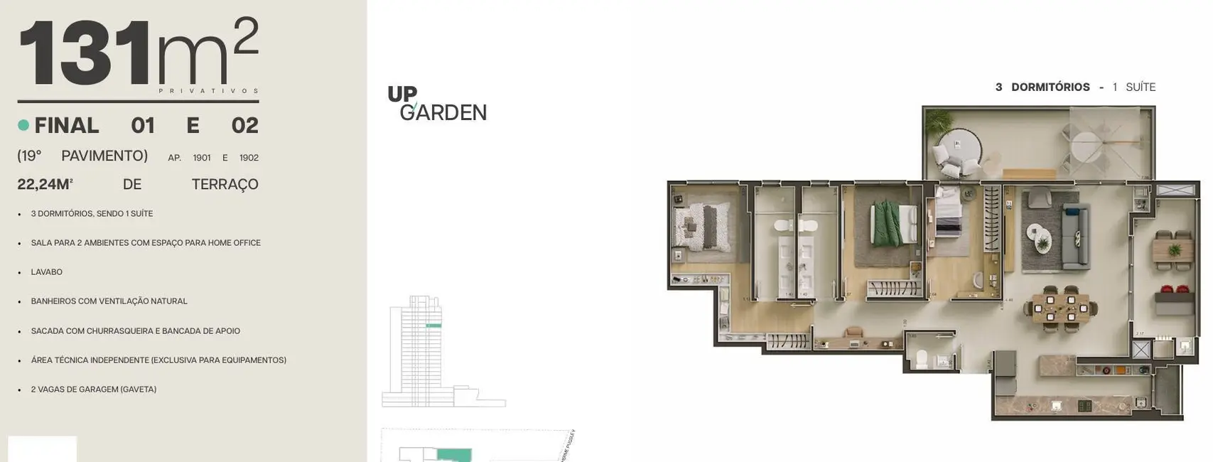 Foto 48 de Apartamento à venda, 78m2 em Água Verde, Curitiba - PR