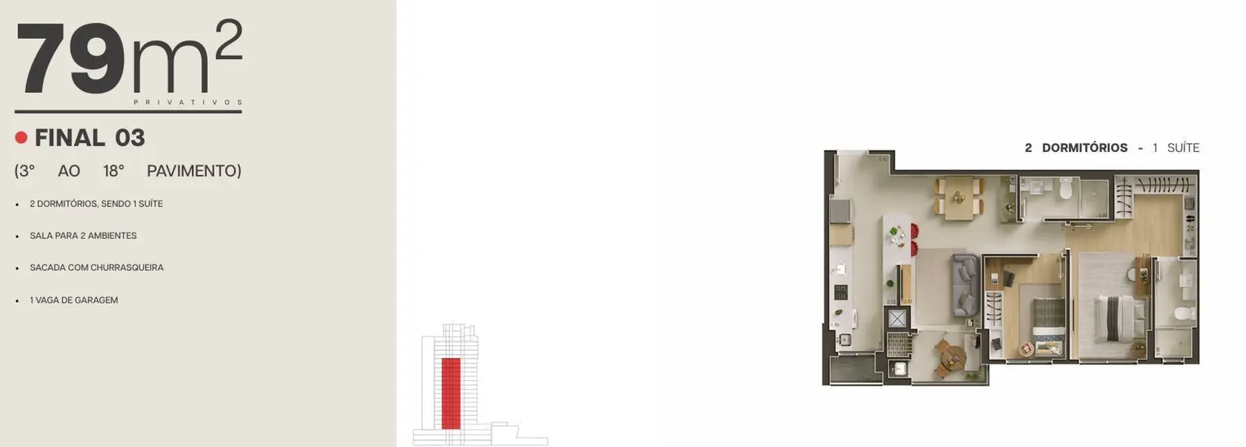 Foto 38 de Apartamento à venda, 78m2 em Água Verde, Curitiba - PR