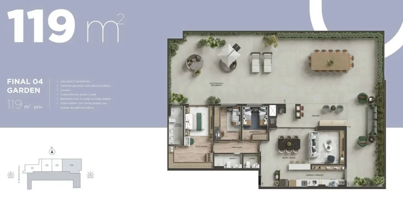 Foto 21 de Apartamento à venda, 103m2 em Centro Cívico, Curitiba - PR