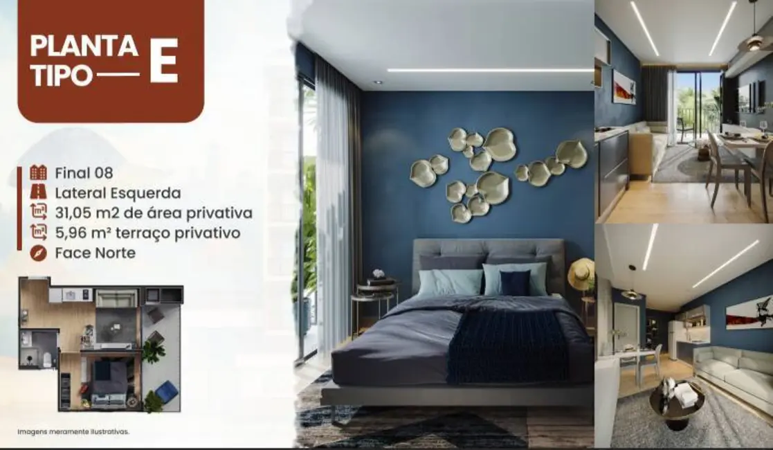 Foto 18 de Apartamento à venda, 22m2 em Cristo Rei, Curitiba - PR