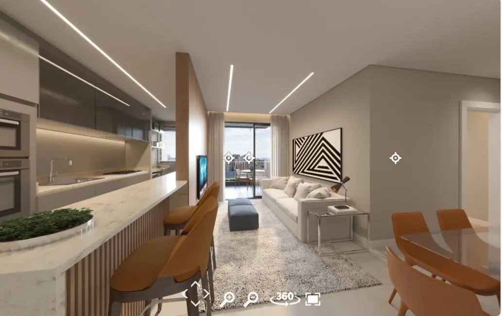 Foto 6 de Apartamento com 2 quartos à venda, 68m2 em Cabral, Curitiba - PR