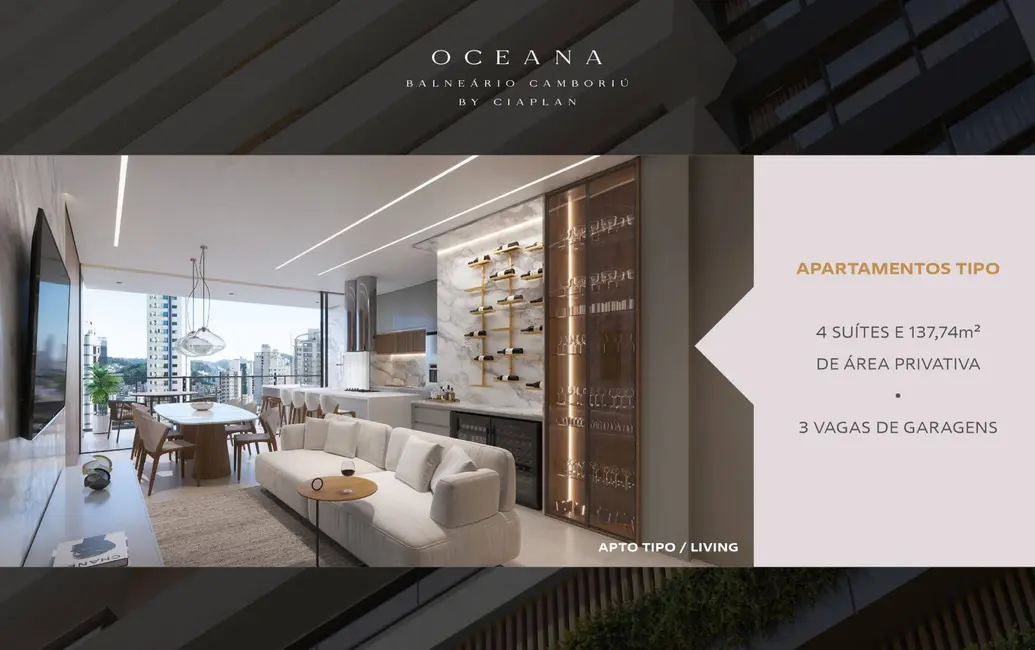 Apartamento com 4 quartos à venda, 138m2 em Centro, Balneario Camboriu - SC - imagem 7 Foto 7 de Apartamento com 4 quartos à venda, 138m2 em Centro, Balneario Camboriu - SC