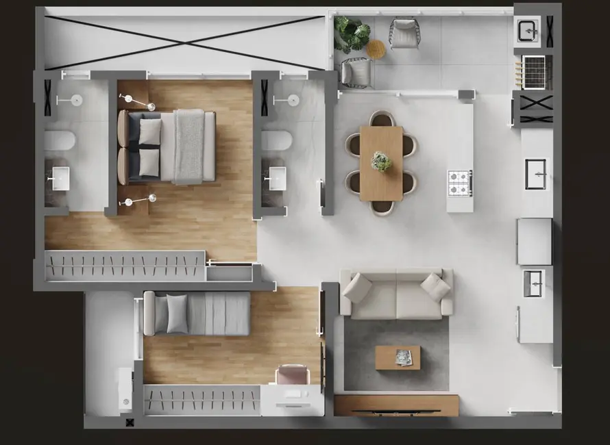 Apartamento com 2 quartos à venda, 87m2 em São Judas, Itajai - SC - imagem 7 Foto 7 de Apartamento com 2 quartos à venda, 87m2 em São Judas, Itajai - SC