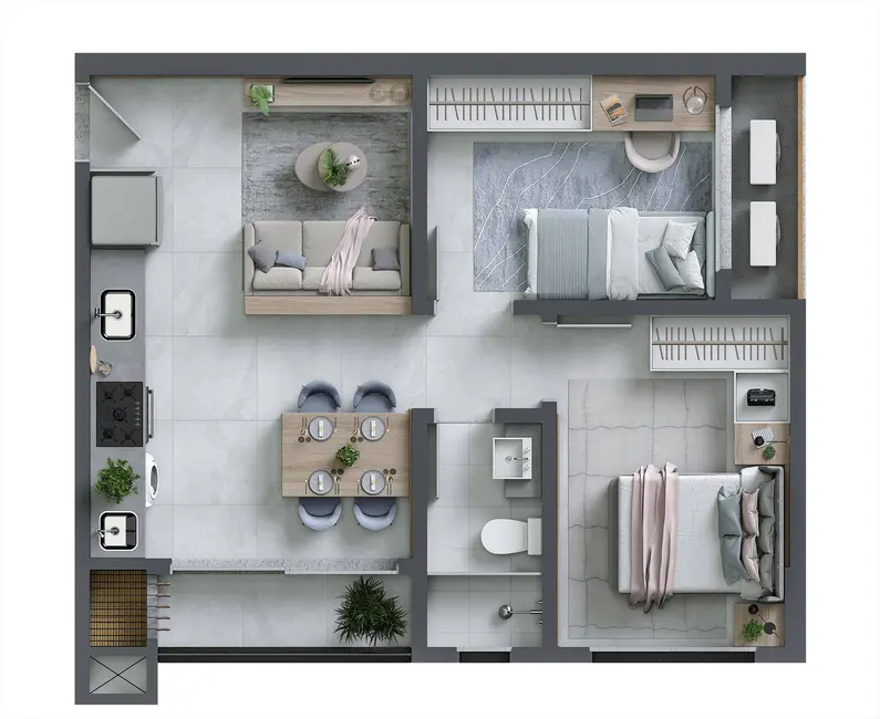 Apartamento com 3 quartos à venda, 89m2 em Centro, Itajai - SC - imagem 9 Foto 9 de Apartamento com 3 quartos à venda, 89m2 em Centro, Itajai - SC