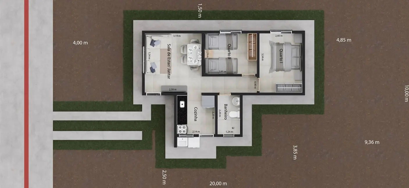 Foto 8 de Casa à venda em Vila Toscana, Dourados - MS