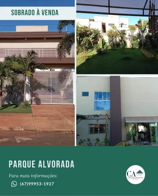 Foto 1 de Casa com 3 quartos à venda, 360m2 em Parque Alvorada, Dourados - MS
