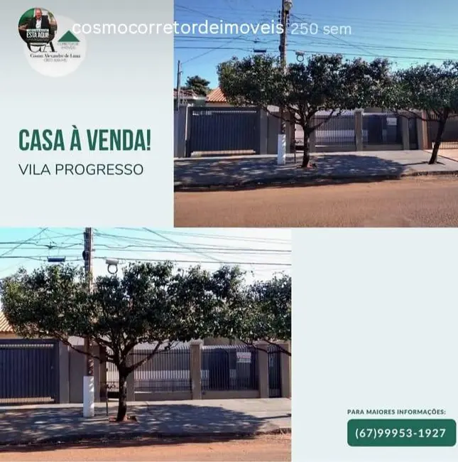Foto 1 de Casa com 4 quartos à venda, 400m2 em Vila Progresso, Dourados - MS