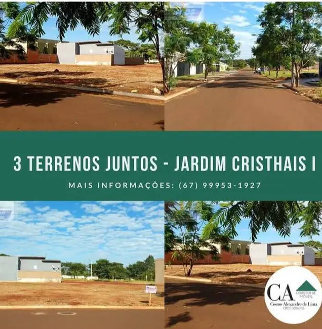 Foto 1 de Terreno / Lote à venda, 360m2 em Jardim Cristhais, Dourados - MS