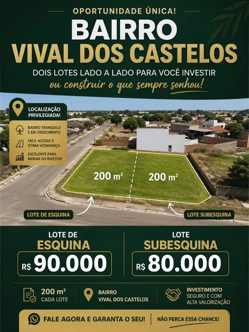 Foto 1 de Terreno / Lote à venda, 400m2 em Dourados - MS