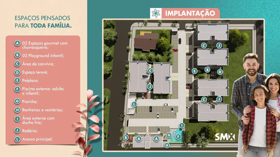 Foto 6 de Apartamento com 2 quartos à venda, 51m2 em Flor de Maio, Dourados - MS