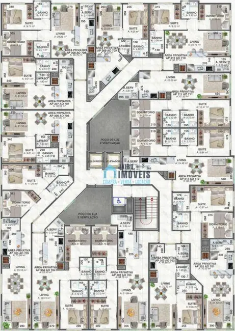 Apartamento com 2 quartos à venda em Tramandai - RS - imagem 6 Foto 6 de Apartamento com 2 quartos à venda em Tramandai - RS