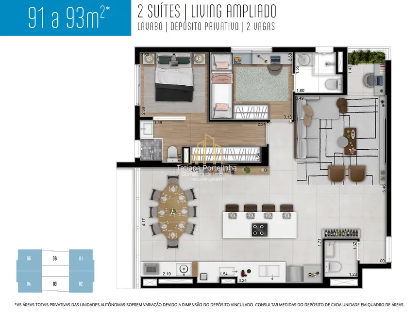 Apartamento com 2 quartos à venda, 93m2 em Vila Osasco, Osasco - SP - imagem 3 Foto 3 de Apartamento com 2 quartos à venda, 93m2 em Vila Osasco, Osasco - SP