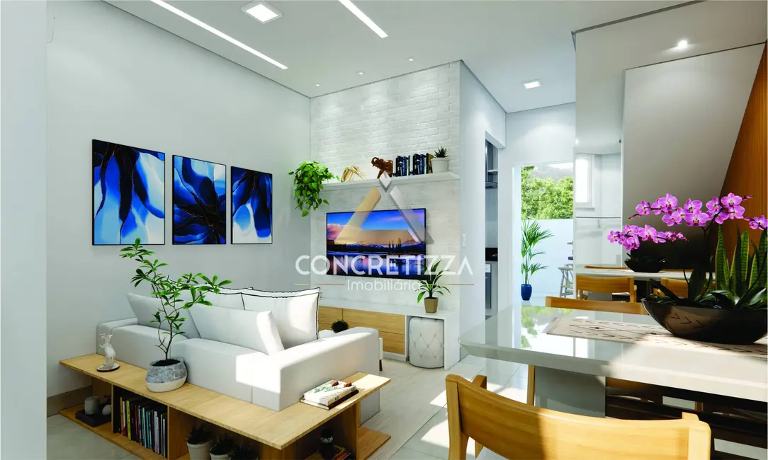 Foto 3 de Casa de Condomínio com 2 quartos à venda e para alugar, 68m2 em Jaraguazinho, Caraguatatuba - SP