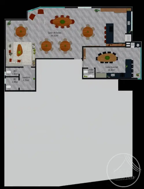 Foto 7 de Apartamento com 2 quartos à venda, 90m2 em Barreiros, Sao Jose - SC